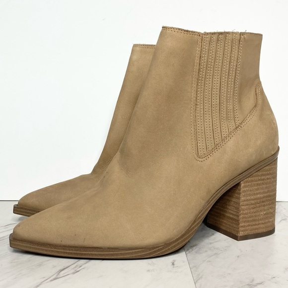 New! Steve Madden Catreena Tan Nubuck Chelsea Bootie 11M - Picture 1 of 14